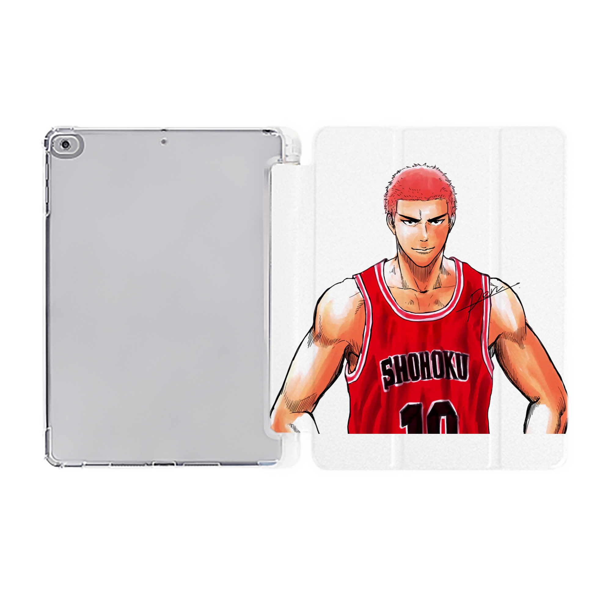（画像用） SLAM DUNK／スラムダンク IPad ケース ペン収納付き 三つ折りスタンド PUレザー×シリコン 対応機種9.5/10.5/10.9インチ